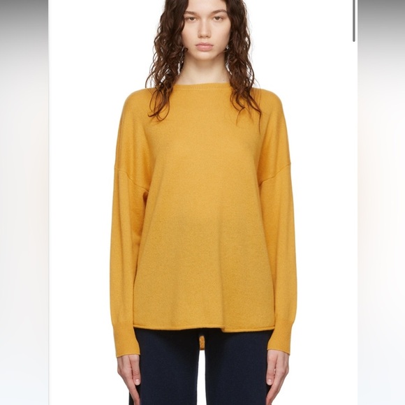 360cashmere Navy Blue Cecilia Crew Neck Cashmere Sweater Oversize Small Raglan - Picture 9 of 16